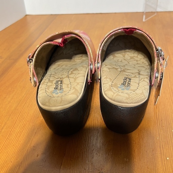Rocky 4erisole leather multicolored slip on buckled clogs. Size 37. NWT. - Picture 4 of 6